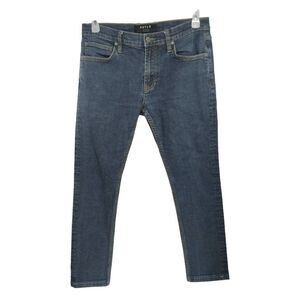 DSTLD Skinny Jeans Mens Sz 34 x27 Blue Tapered Leg Stretch Denim